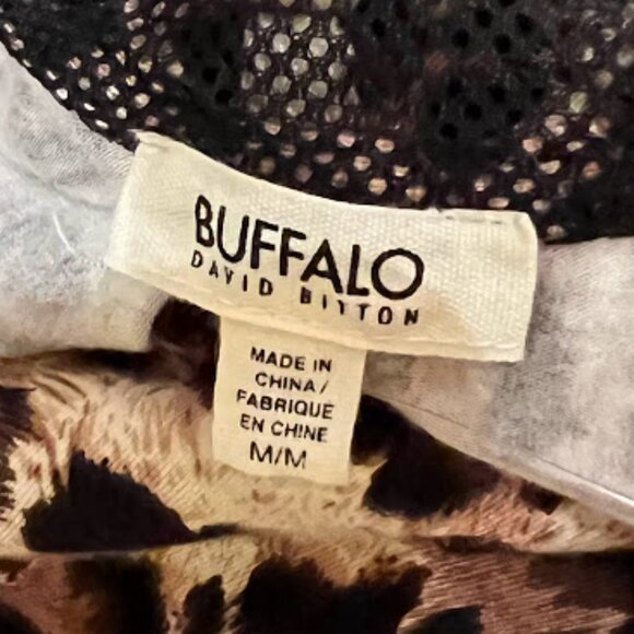 NWT Buffalo Leopard Print t-Back Sleeveless Dress Size Medium - Picture 2 of 4